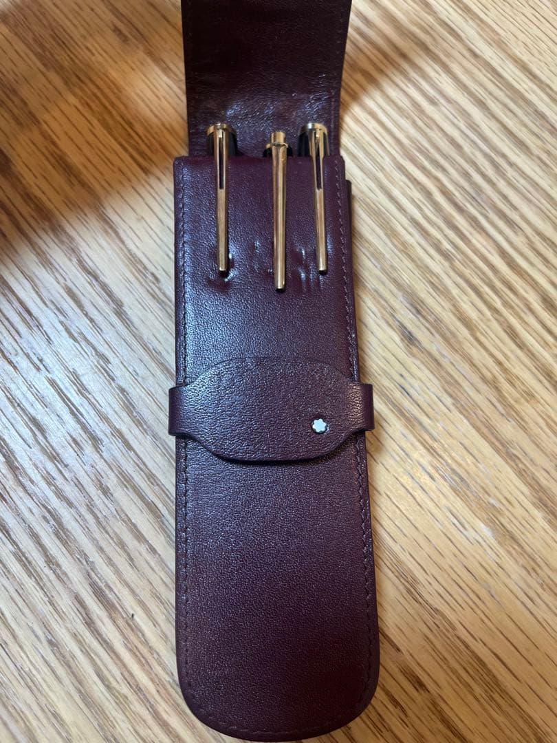 MONBLACペンケース&シャープペンシル2本レバー式ボールペン1本セット