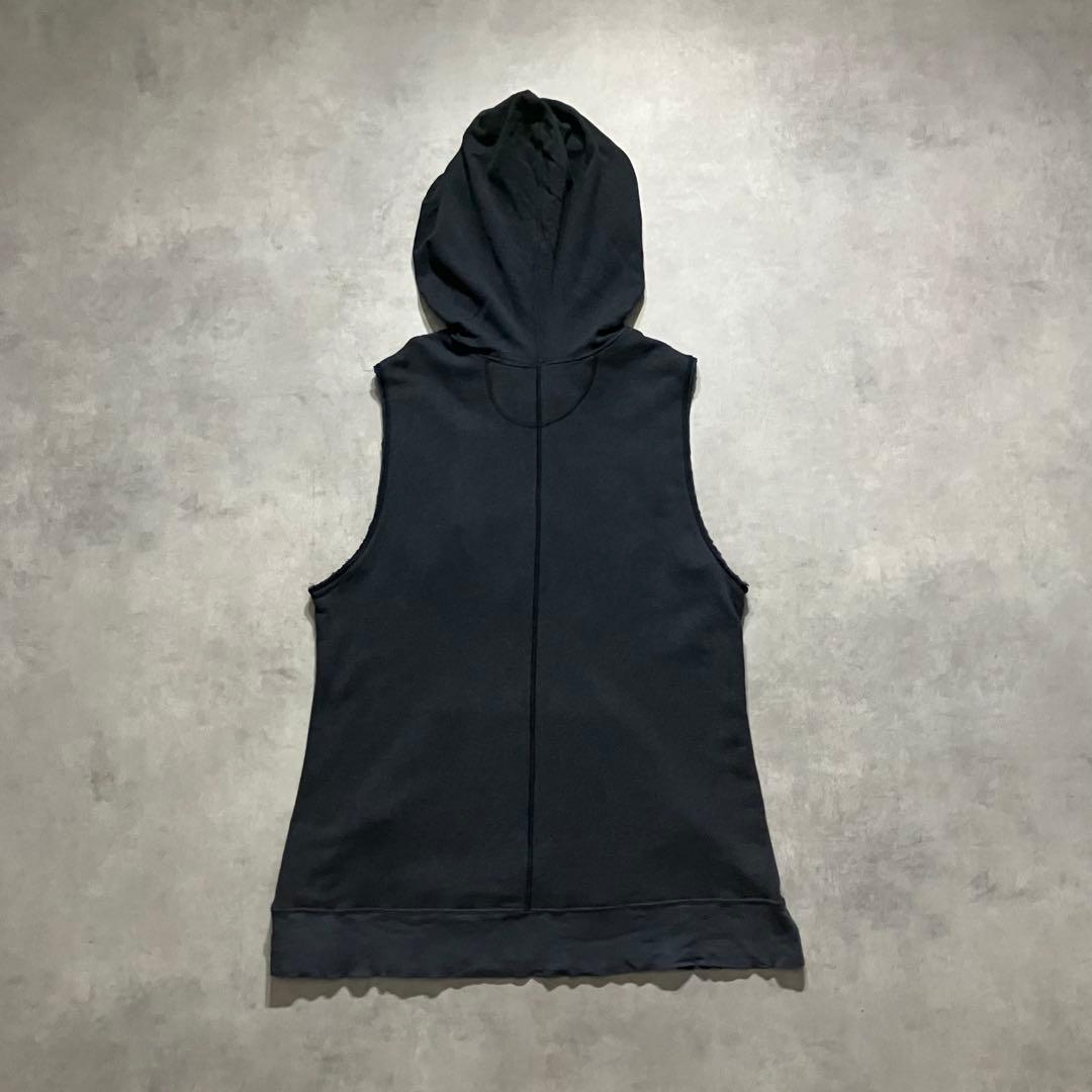 ダイエットブッチャースリムスキン ノースリーブ フード ベスト パーカー y2k