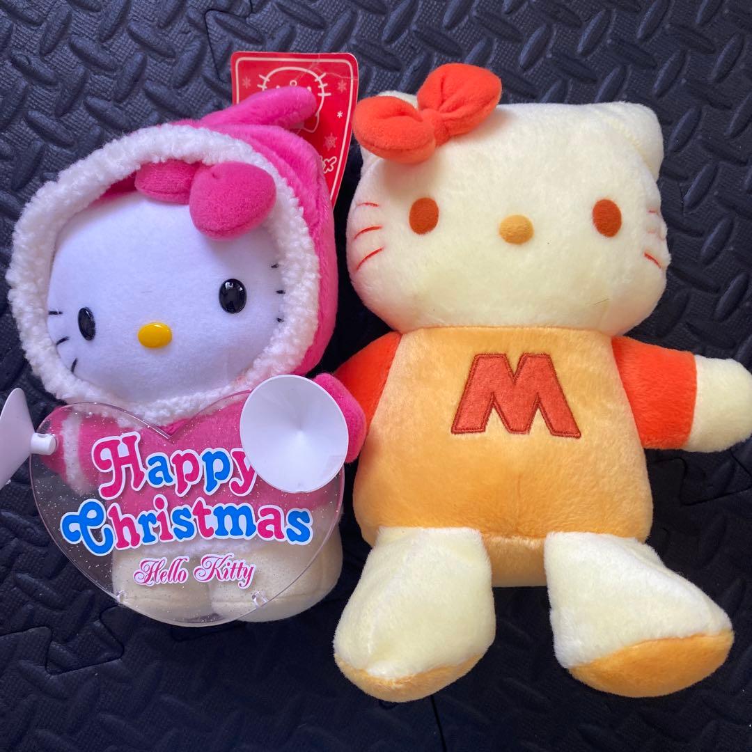 発送日注意【ハローキティ】ぬいぐるみセット00年〜02年製　エイコー社