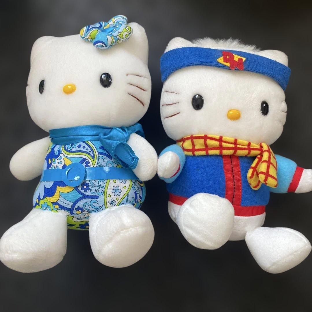 発送日注意【ハローキティ】ぬいぐるみセット00年〜02年製　エイコー社