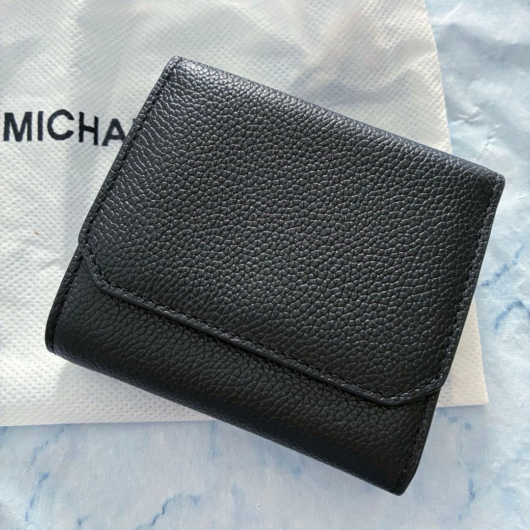 マイケルコース　MICHEAL　KORS　財布　黒　2つ折り　レディース