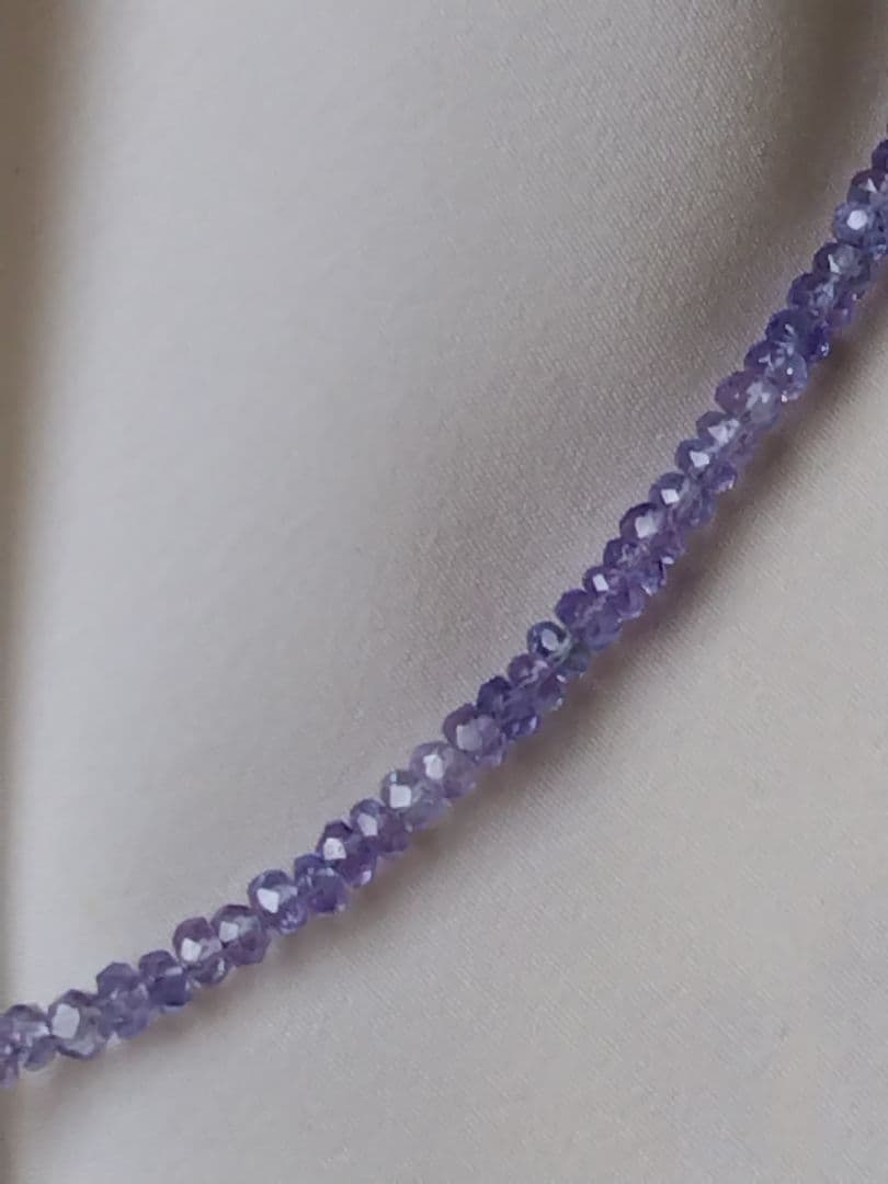 【鑑別書】K18 タンザナイト　ネックレス