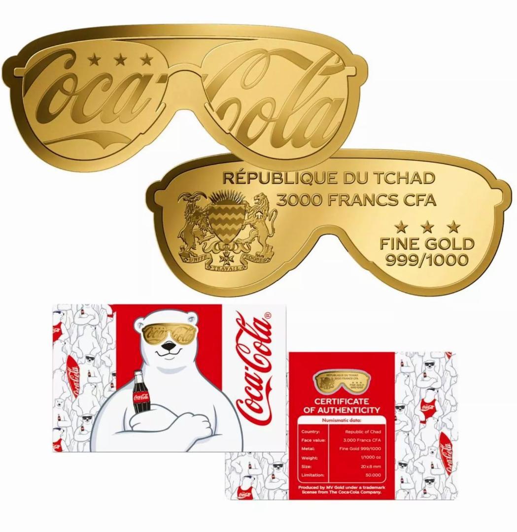 これ 絶対 欲しいやつ！純金！サングラス金貨！限定！ コカ・コーラ 公式