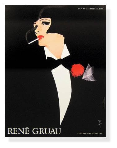 Femme a Loeillet/ルネ グリュオ/アートポスター