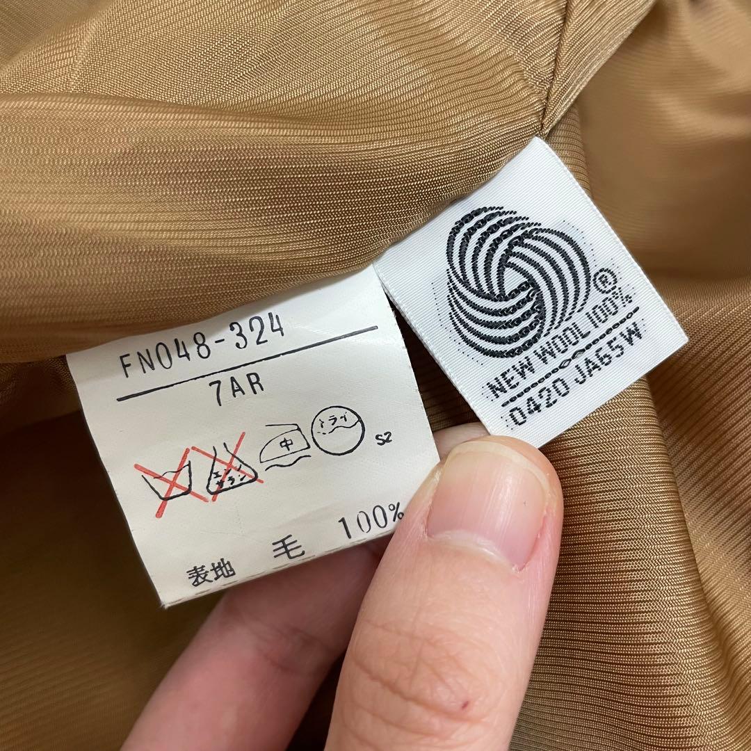 【美品】バーバリー カシミヤ ウール ダブルブレスト チェスターコート ブラウン