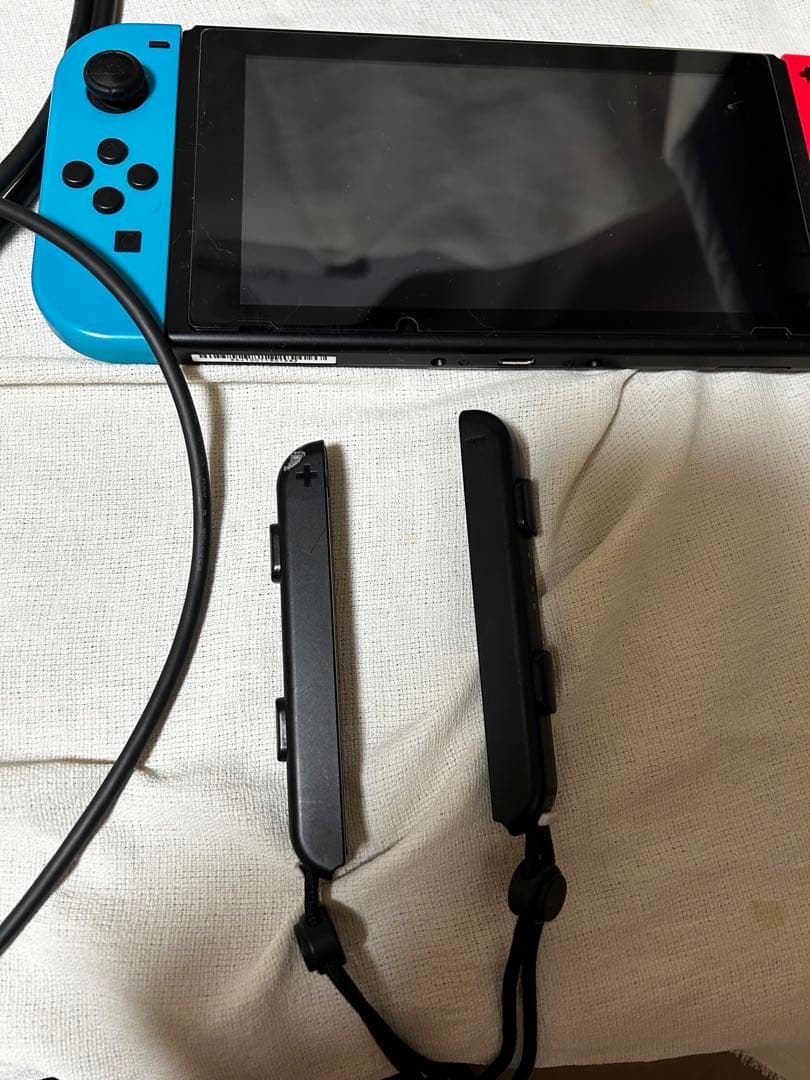 NintendoSwitch本体 赤/青 + コントローラー(非純正)※訳あり