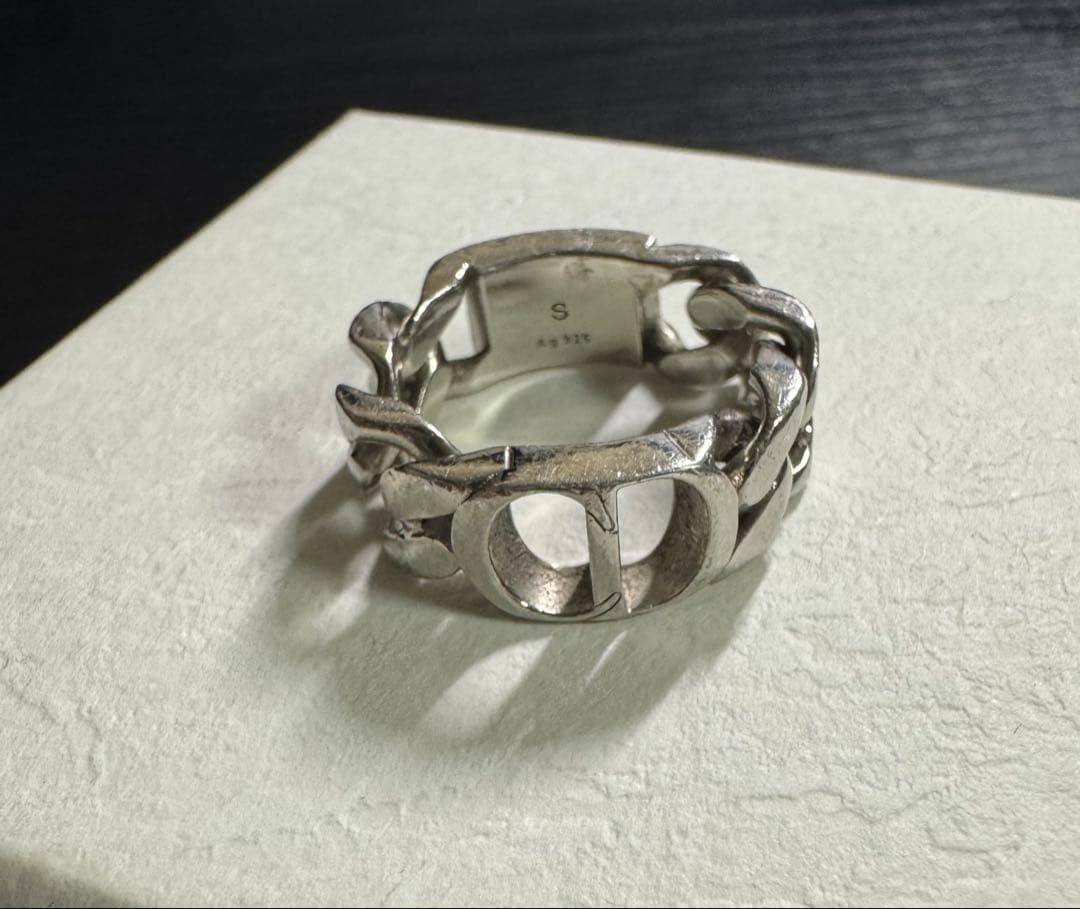 Dior チェーンリング シルバー925 リング S ディオール CD アイコン