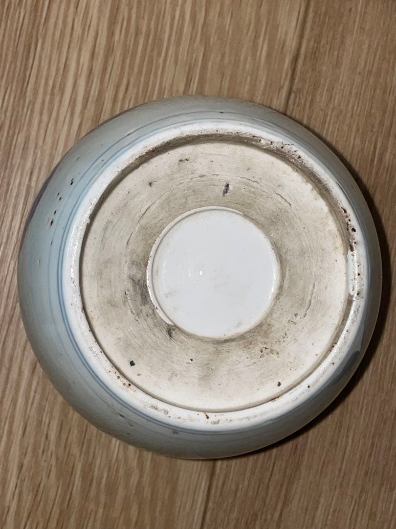 古伊万里　染付　火入　香炉？　タバコ道具？　雀