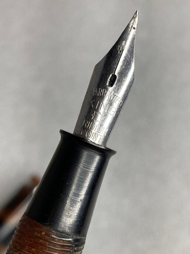 アンティーク レトロ 万年筆 WARRANTED KING IRIDIUM