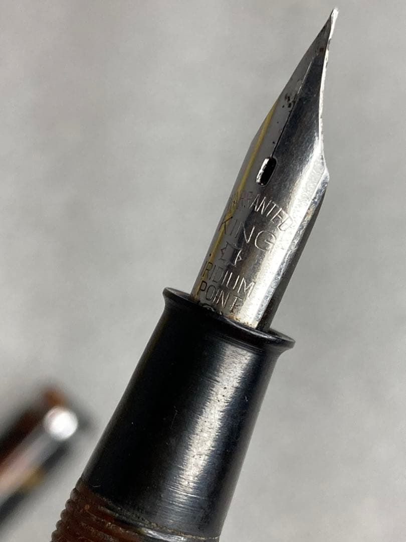 アンティーク レトロ 万年筆 WARRANTED KING IRIDIUM