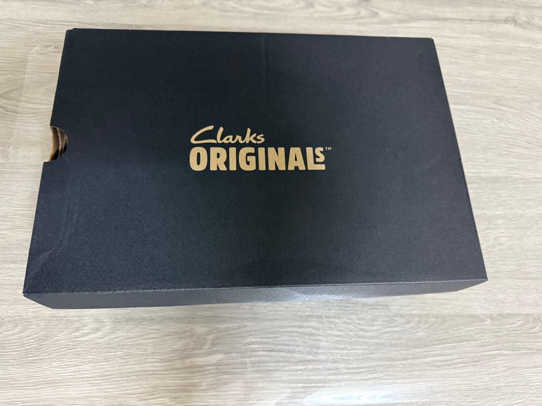 クラークス　ワラビーゴアテックス　スエード　黒　25.5