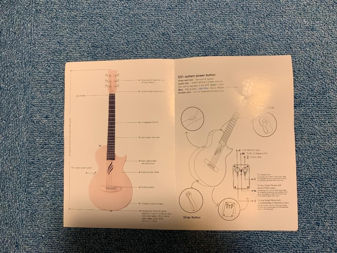 オールカーボン Mini Guitar <ENYA NOVA AI / BLK>