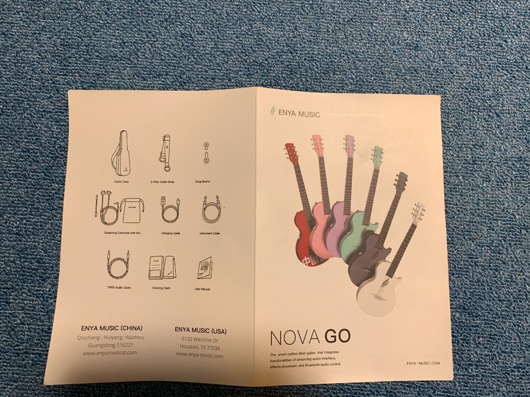 オールカーボン Mini Guitar <ENYA NOVA AI / BLK>