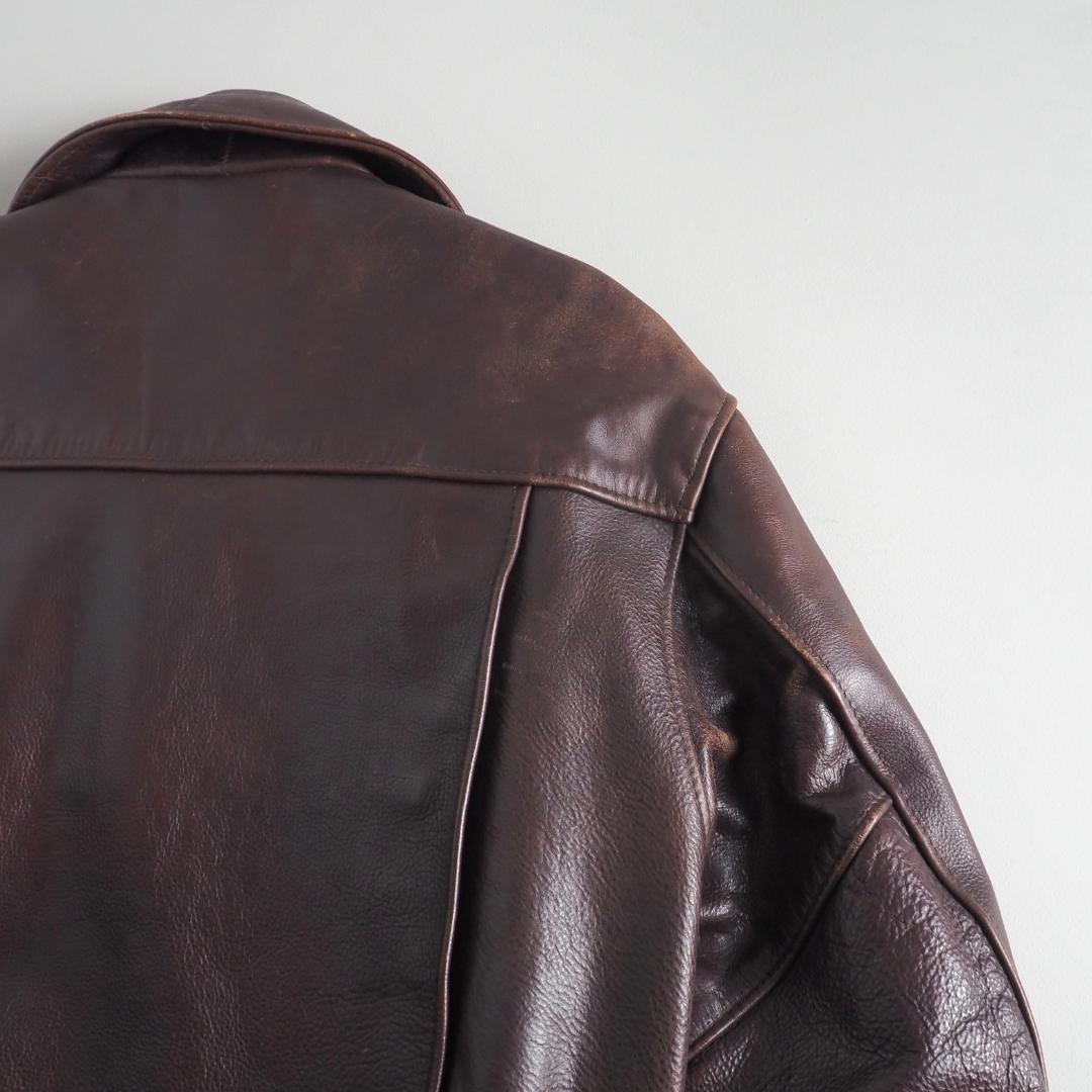 ショット　 Schott　36　トラッカージャケット　レザージャケット　赤茶