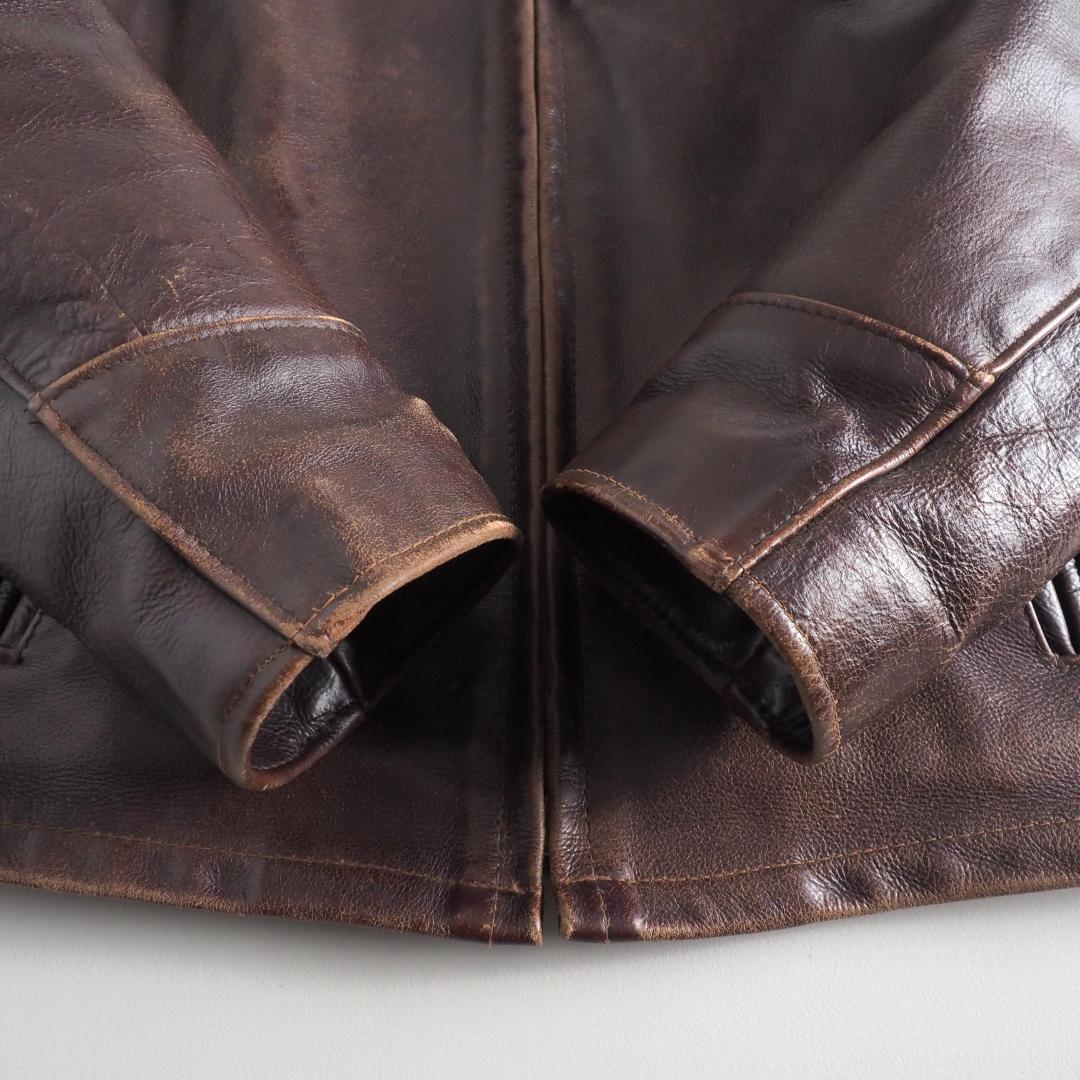 ショット　 Schott　36　トラッカージャケット　レザージャケット　赤茶