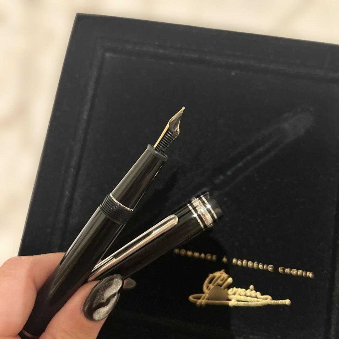 美品 モンブラン ショパン マイスターシュテュック 万年筆 14K CD付