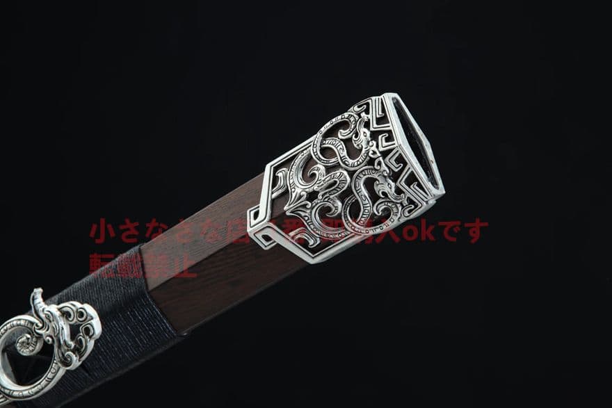 20寸砂銀玄氷漢剣 古兵器   武具　刀装具　日本刀　模造刀   居合刀