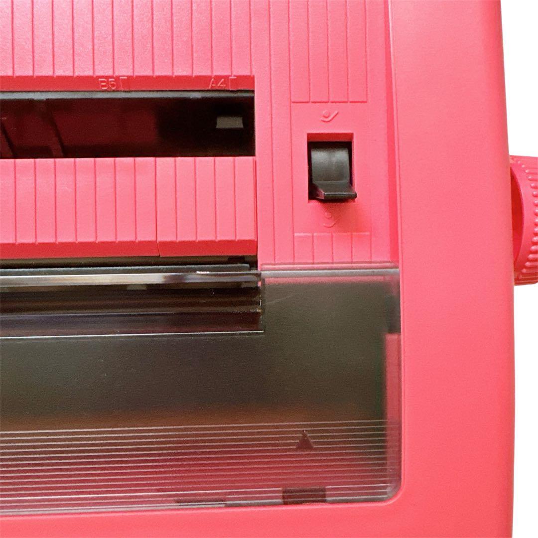 【超美品】CASIO KJ-1P ワープロ ピンク ジュニア 付属品多数 動作◯