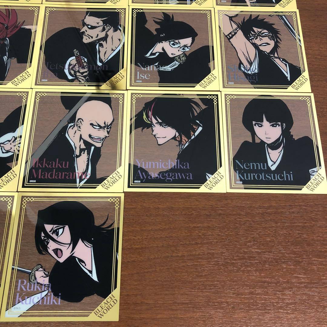 ❶①BLEACH WORLD クリアミニ色紙 箔押し 全18種 フルコンプ