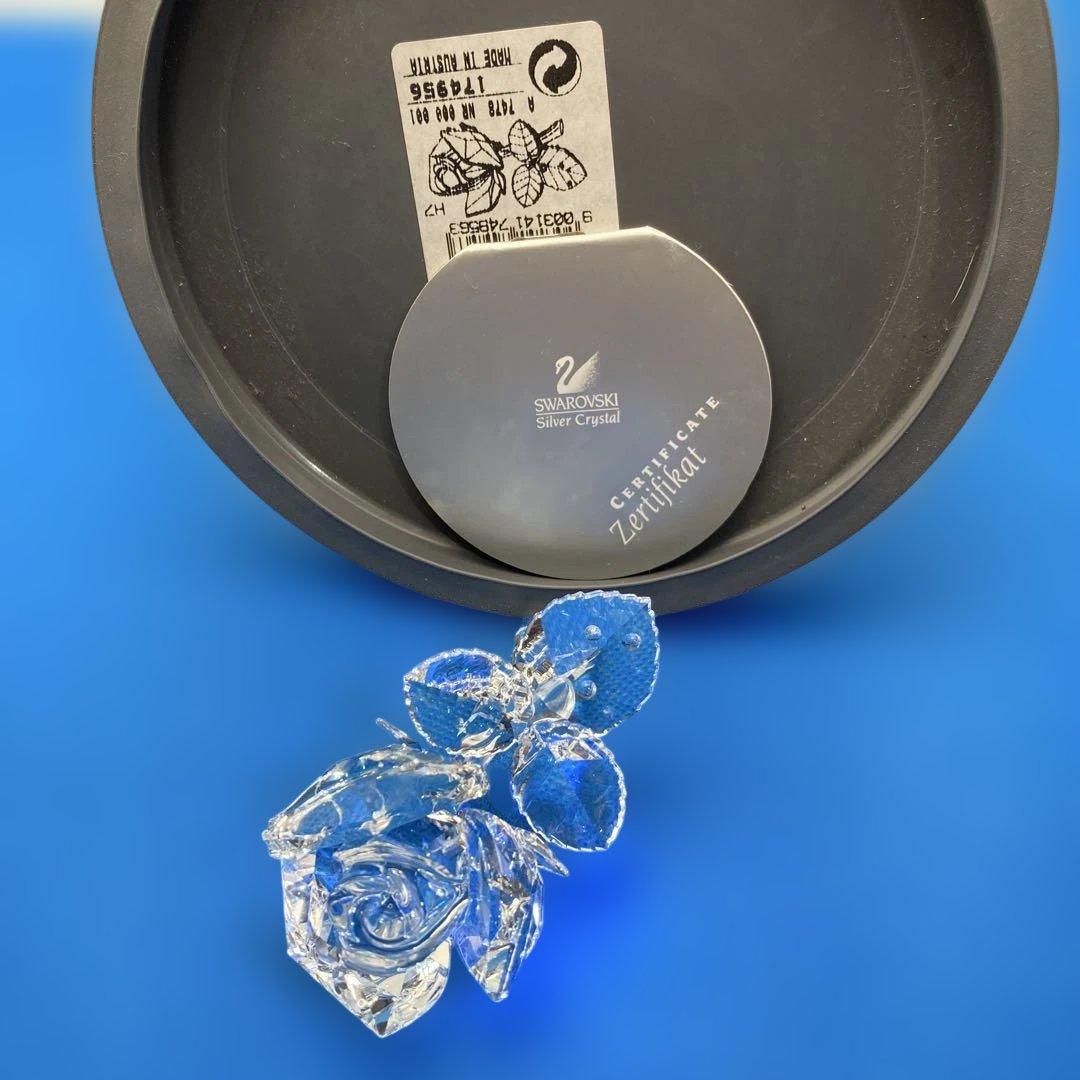 SWAROVSKI スワロフスキー　クリスタルローズ 証明書付き　薔薇(384)