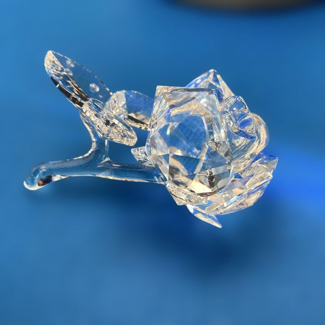 SWAROVSKI スワロフスキー　クリスタルローズ 証明書付き　薔薇(384)