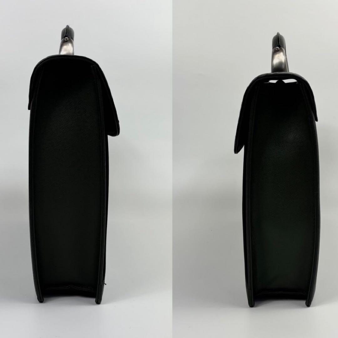 ✨美品✨希少 BURBERRY サフィアーノ ダレスバッグ ビジネスバッグ 緑