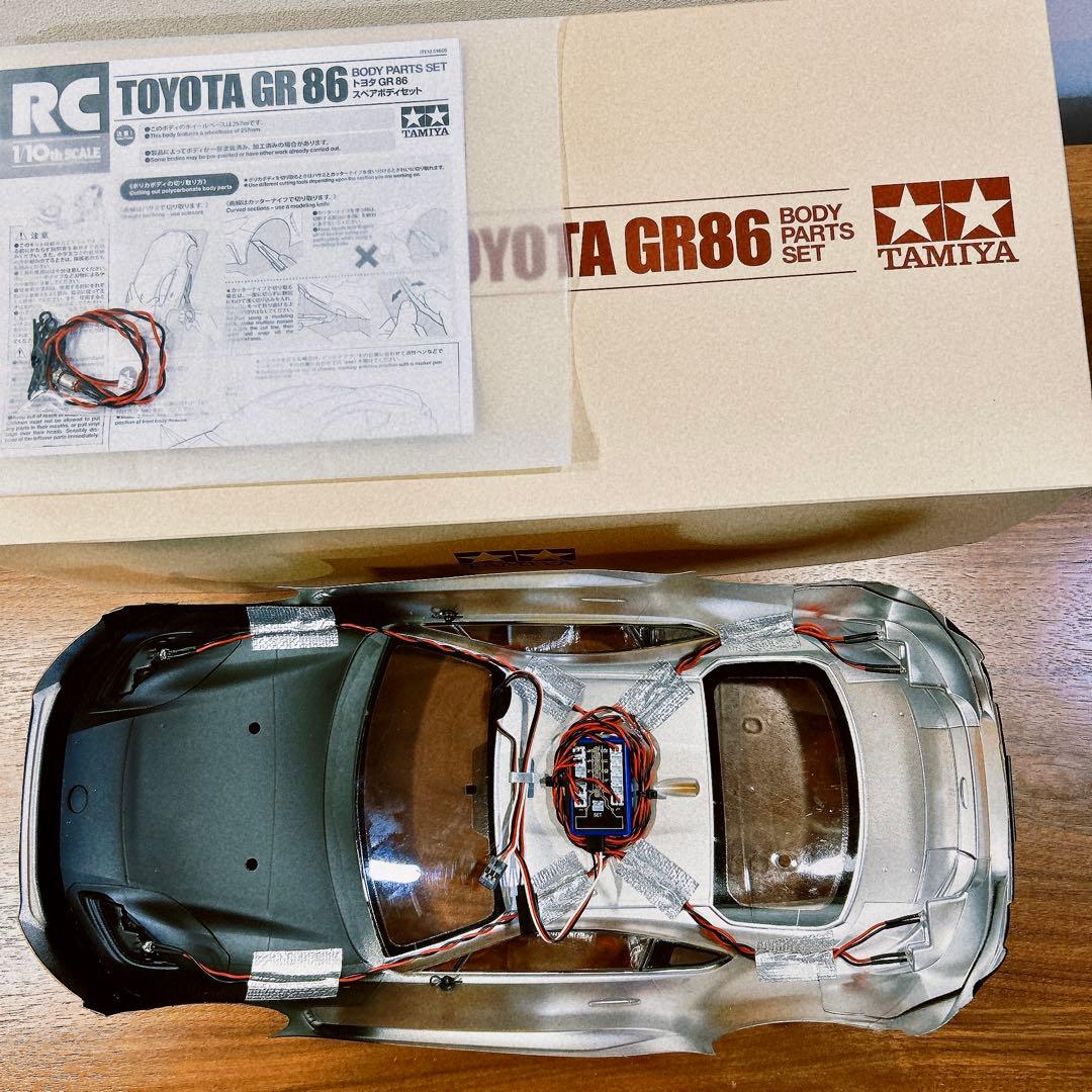 電飾付 SP.1666 1/10RC トヨタ GR 86 スペアボディセット