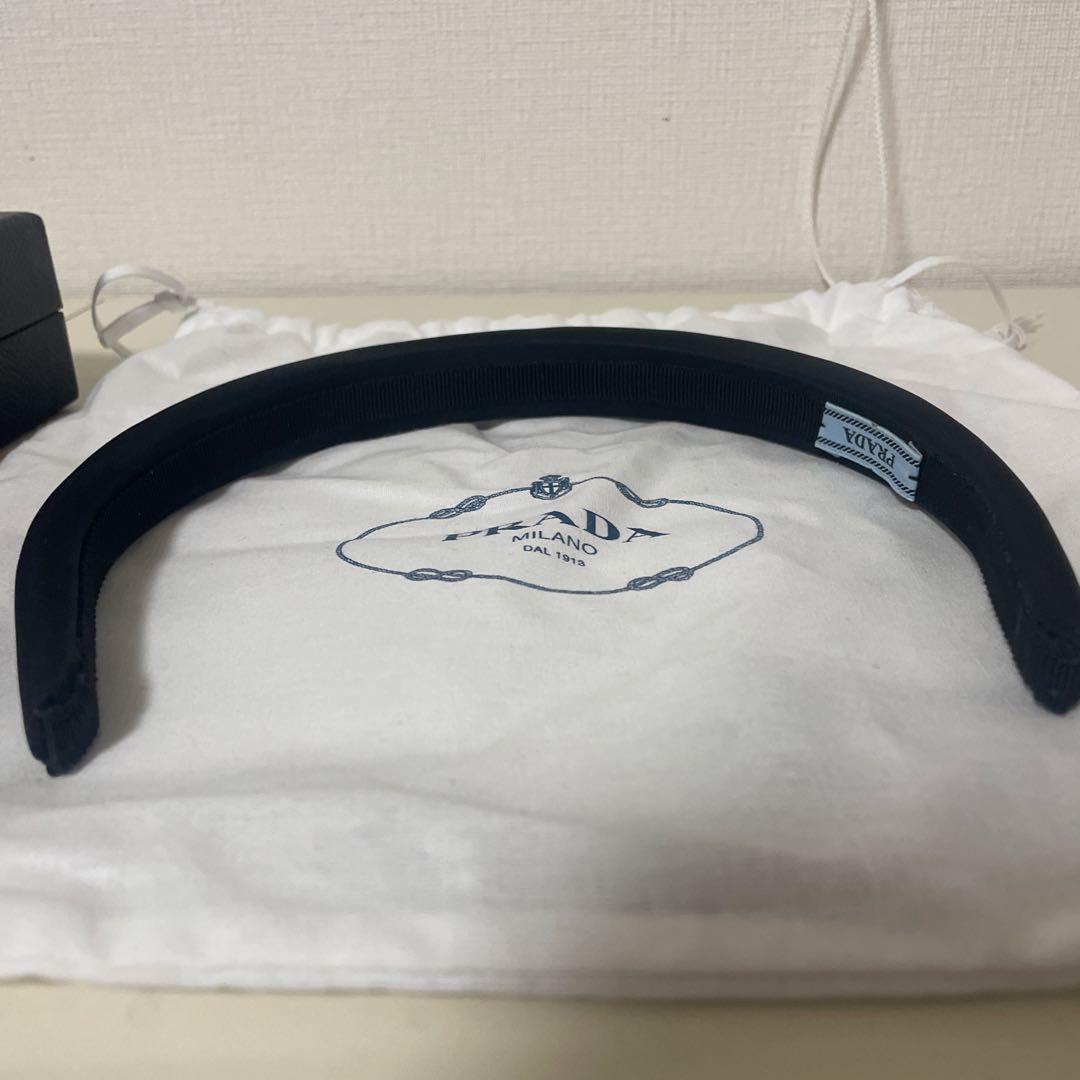 K*o様 PRADA ブラック ヘアバンド　re nylon