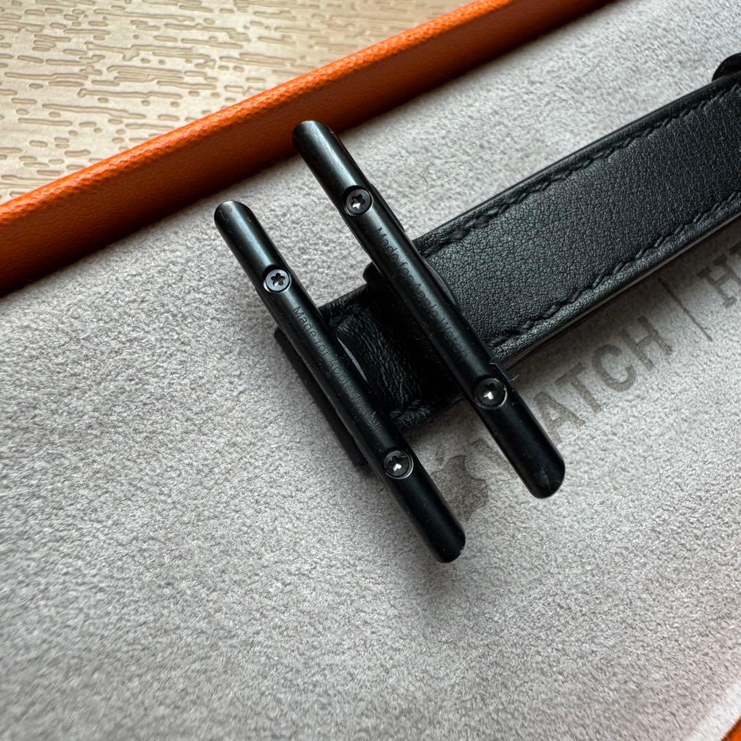 2508 Apple Watch エルメス　ブラック　ドゥブルトゥール　二重