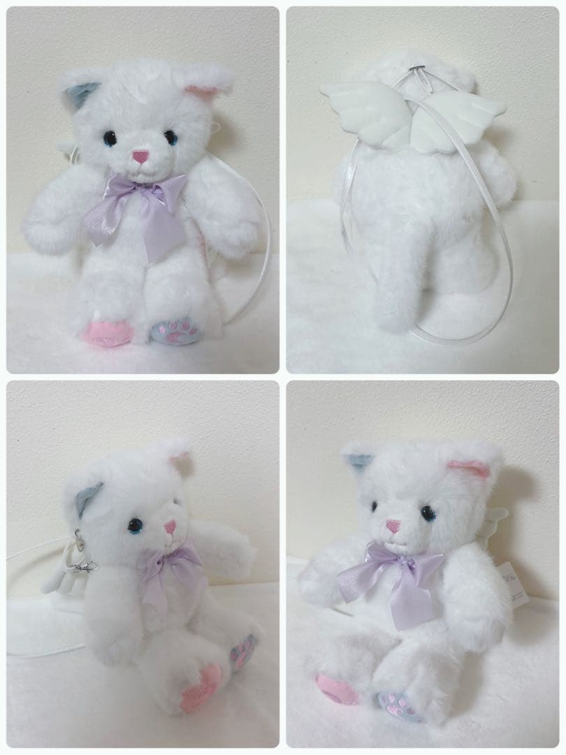 mezzo piano 猫 ぬいぐるみポシェット 新品 タグ付