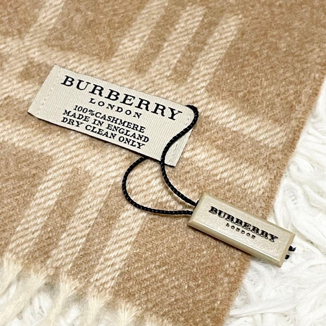 【申己暎 】 BURBERRY LONDON カシミヤ100% マフラー