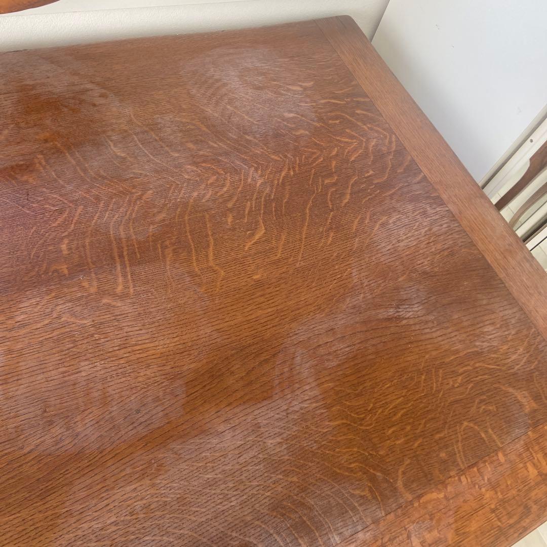 英国　アンティーク オーク　伸長式ダイニングテーブル ドローリーフテーブル