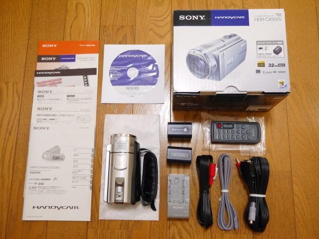 SONY ビデオカメラ HDR-CX500V◆予備バッテリー・チャージャー付き