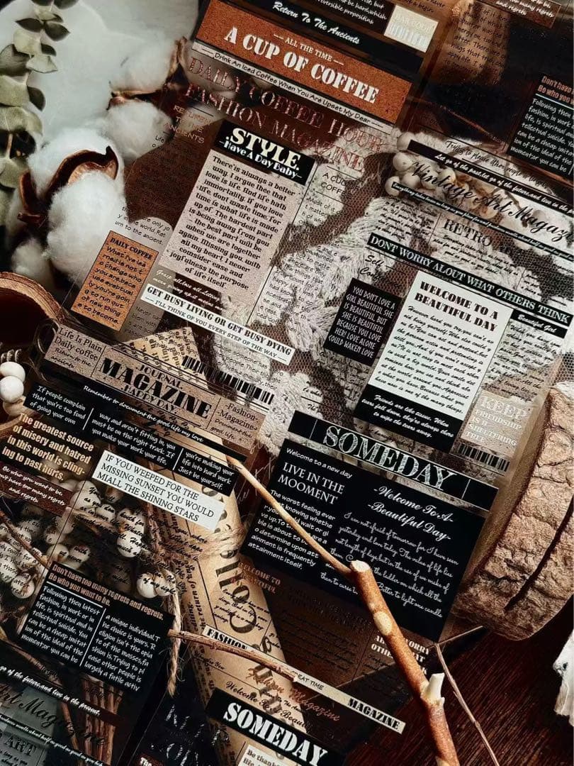 霖蓝汐原创手账《赫尔本副刊》海外マスキングテープ　マステ 【2651】