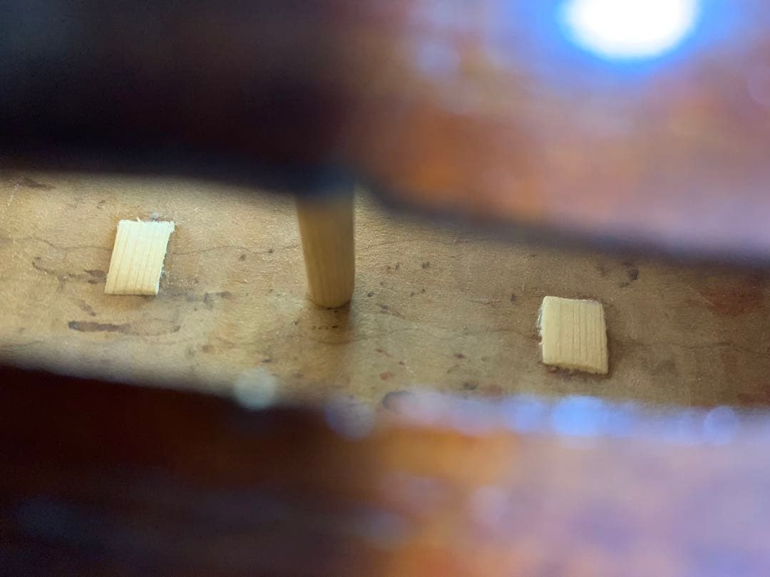 1940年代　アメリカ製　4/4 バイオリン　虎杢　裏板一枚板　修復済み