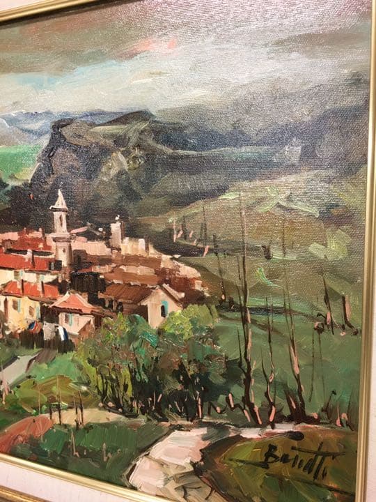 絵画 油絵 ヨーロッパ絵画フランス画家バセツテイー作品