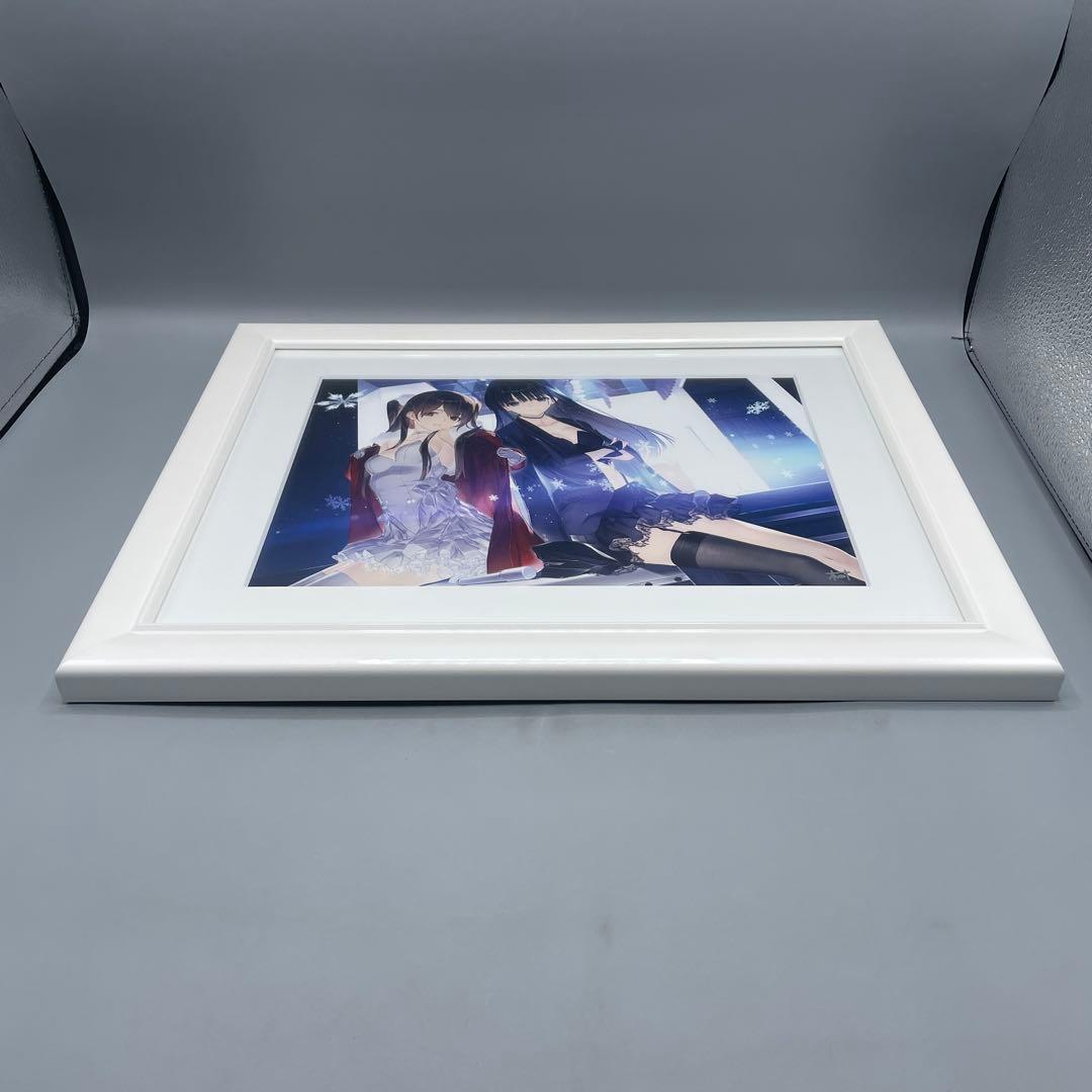 WHITE ALBUM2 なかむらたけし 箔押しサイン入り描き下ろし複製原画