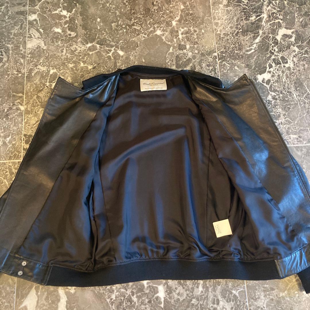 14ss UNDERCOVERISM アンダーカバー リブ レザー ライダース