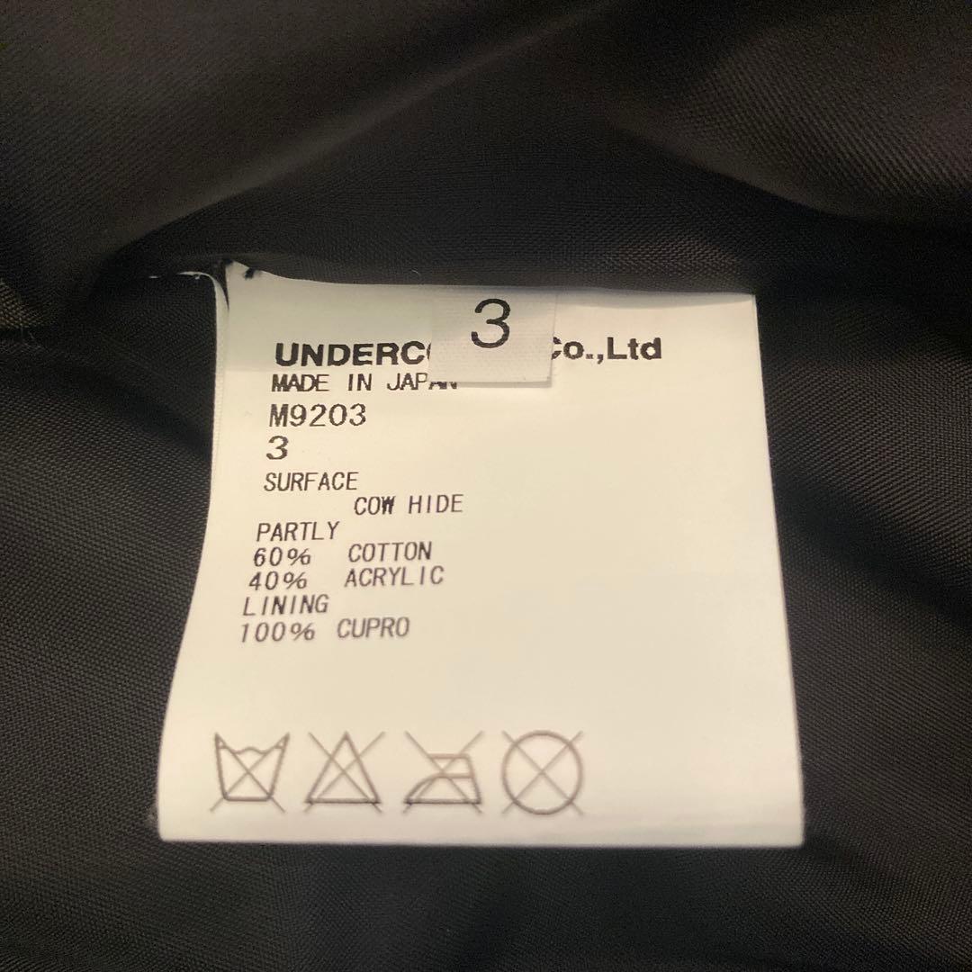 14ss UNDERCOVERISM アンダーカバー リブ レザー ライダース
