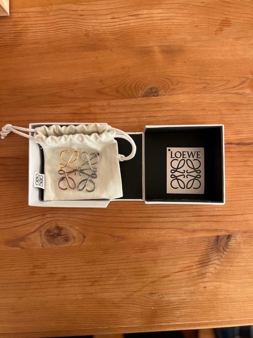 LOEWE ブローチ　4色パターン