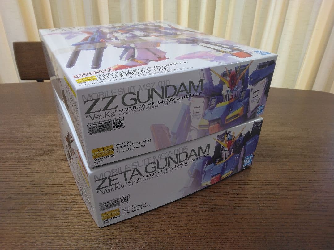 ガンプラ MG ダブルゼータ ZZ　ゼータ Z　Ver.Ka　ガンダム　プラモ