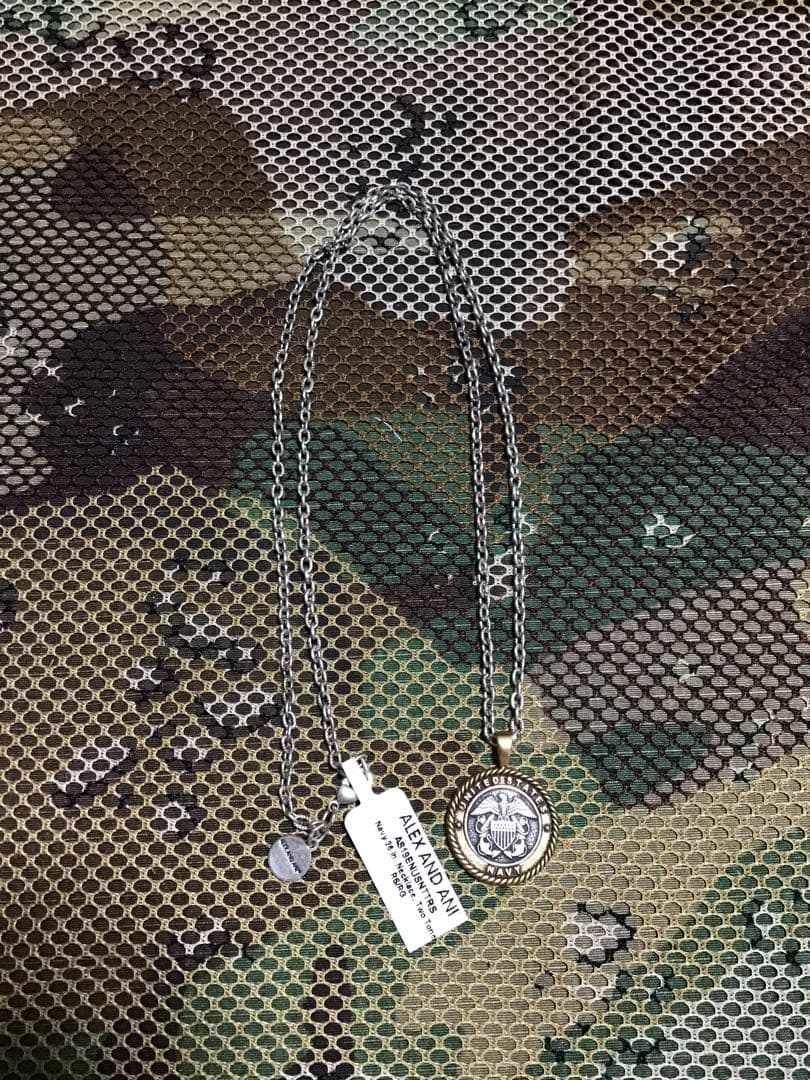 米軍放出品ALEX AND ANI NAVYペンダントネックレス新品未使用