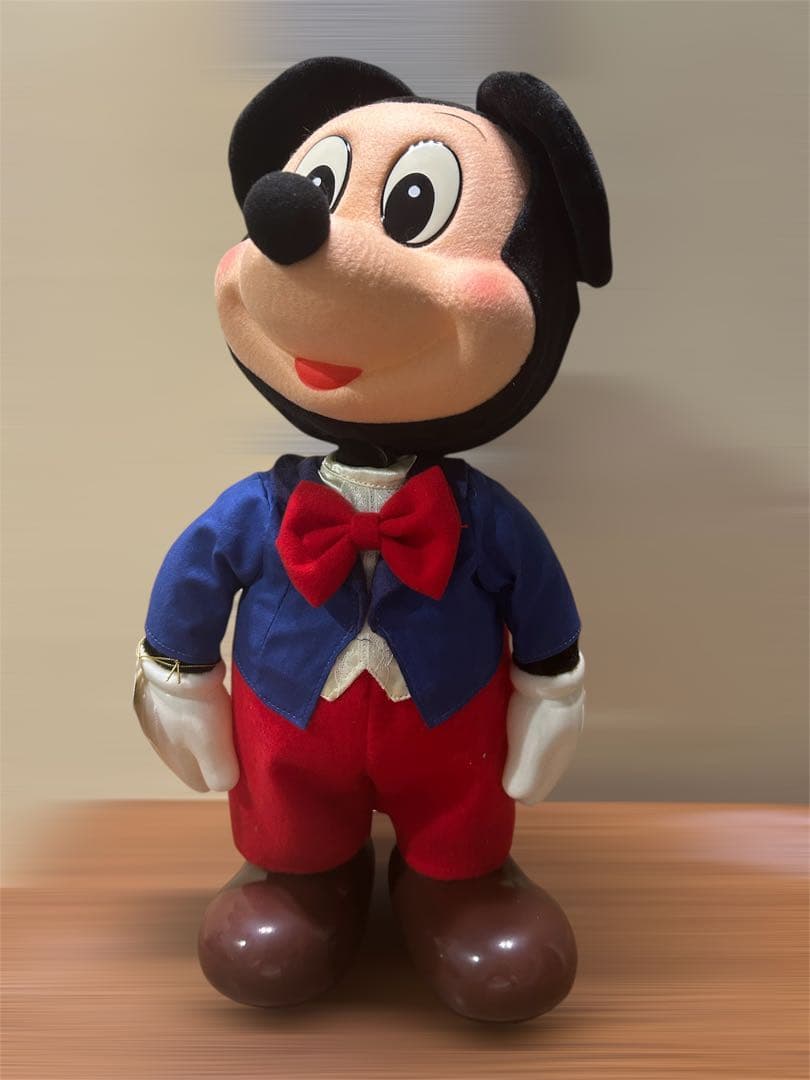 【デッドストック】昭和レトロSANKYO 首振りミッキーマウス オルゴール