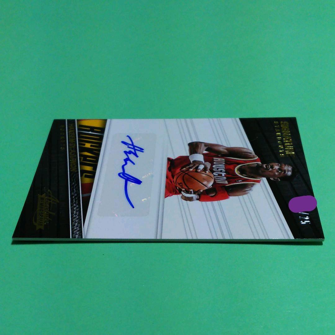 HAKEEM OLAJUWON　オラジュワン　直筆サインカード　AUTO　NBA