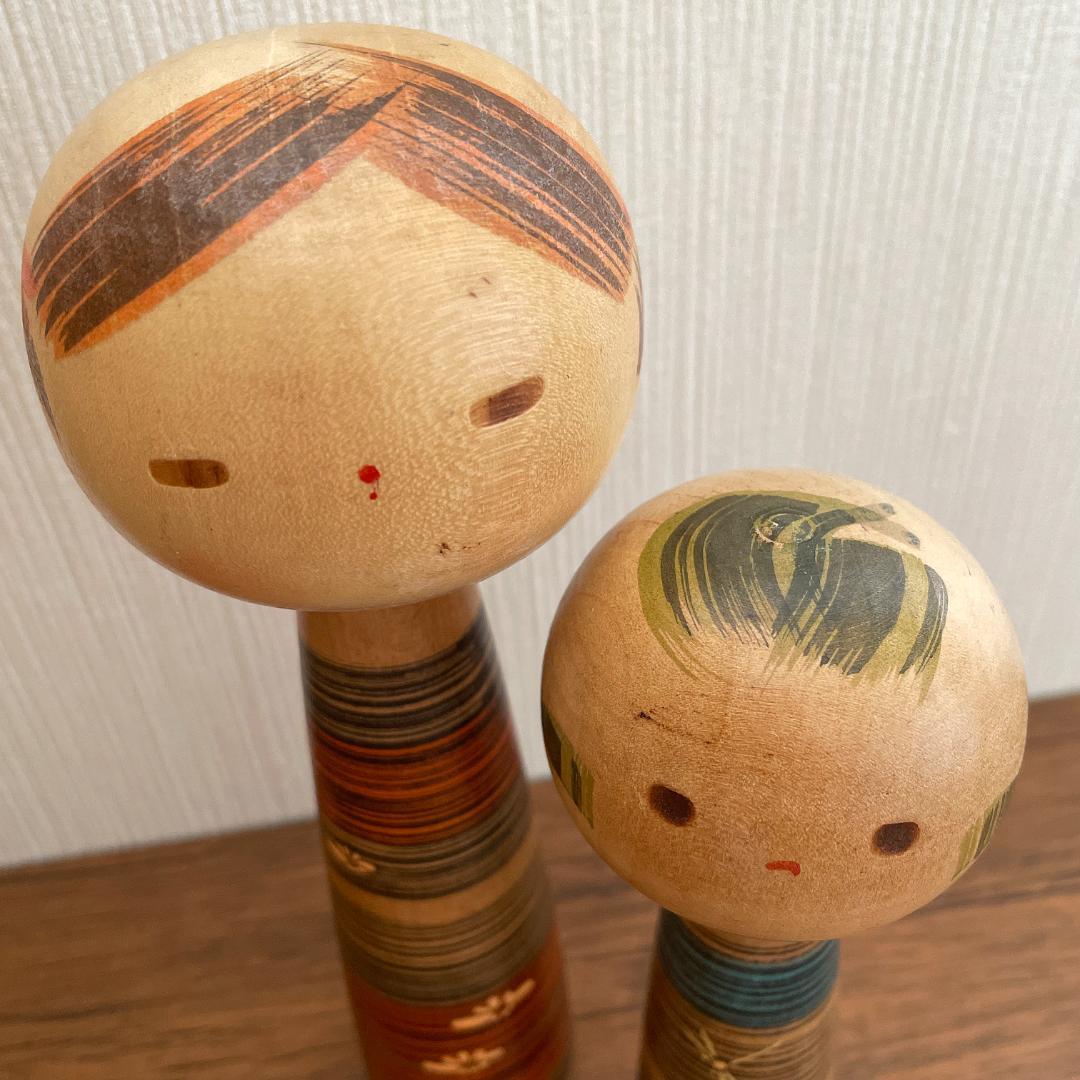 山中三平 こけし（8in / 21cm & 6in / 16cm）
