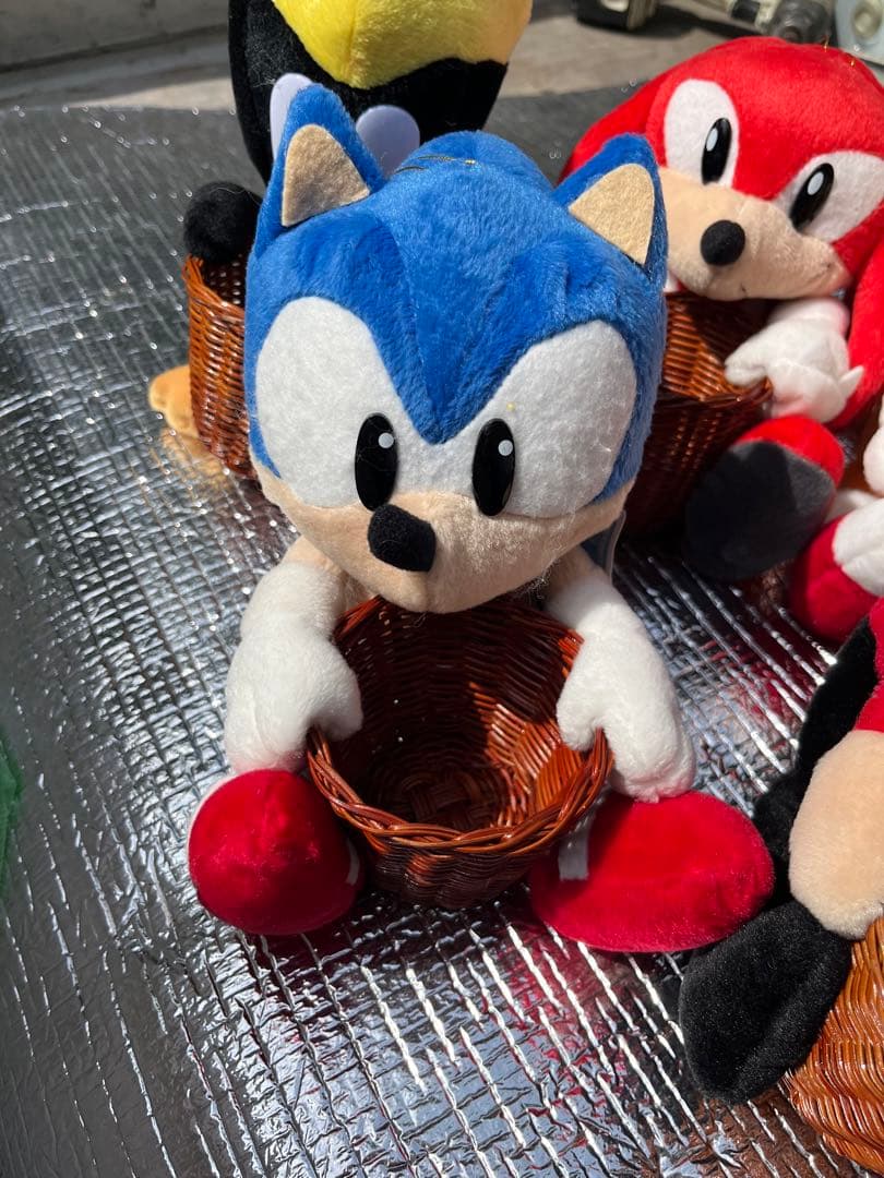 非売品 セガソニック バスケット付きぬいぐるみ5個セット