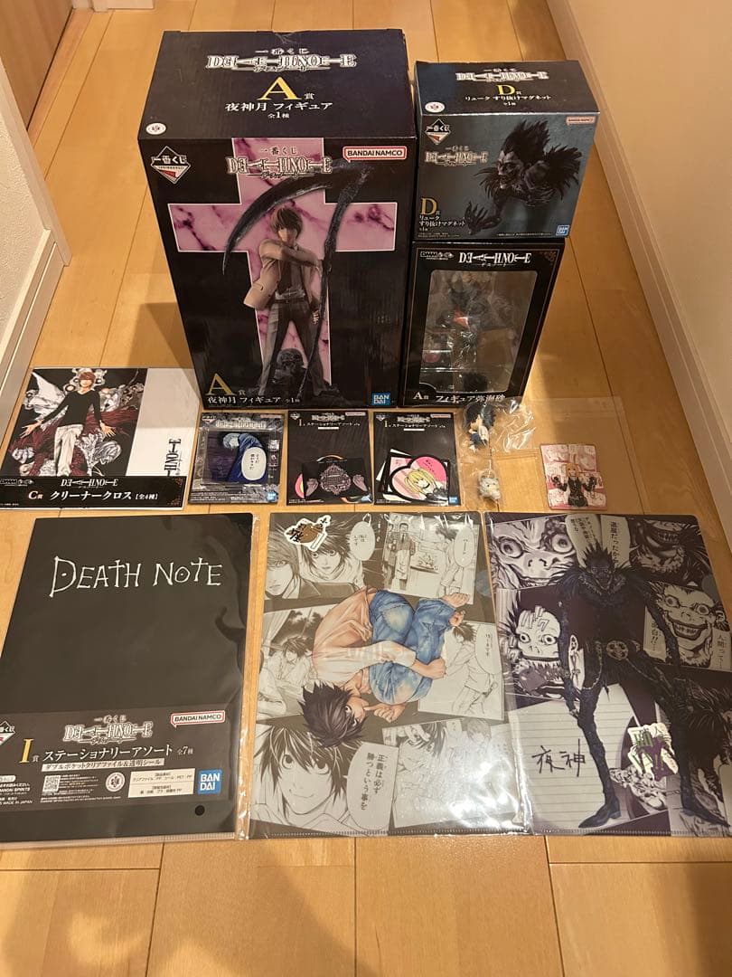 デスノート 1番くじ dmmくじ A賞 夜神月 弥海砂 D賞 リューク おまけ付