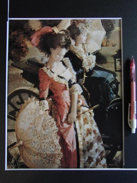 宮永岳彦、碧、大判・希少な画集より、新品高級額・額装付、状態良好