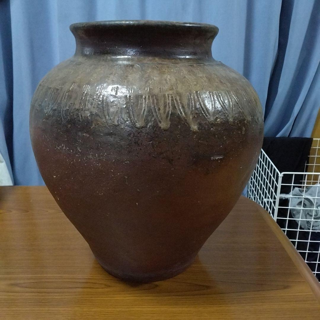 常滑壺　江戸時代（1600〜1868）末期　　傷無し　大壷　送料込み