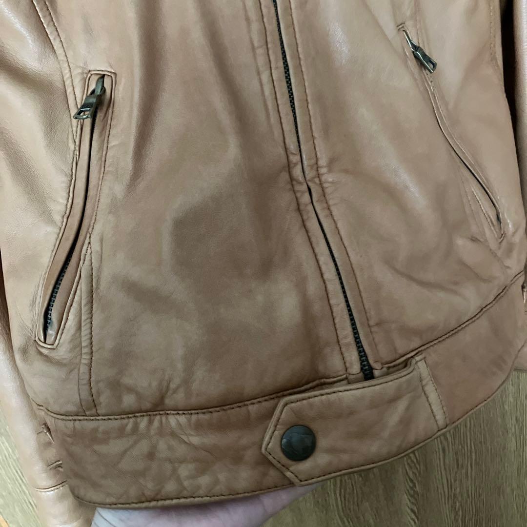 ラムレザー［羊革］ジャケット　Ｍ　キャメル